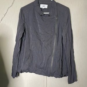 Jack gray motto zip up jacket medium